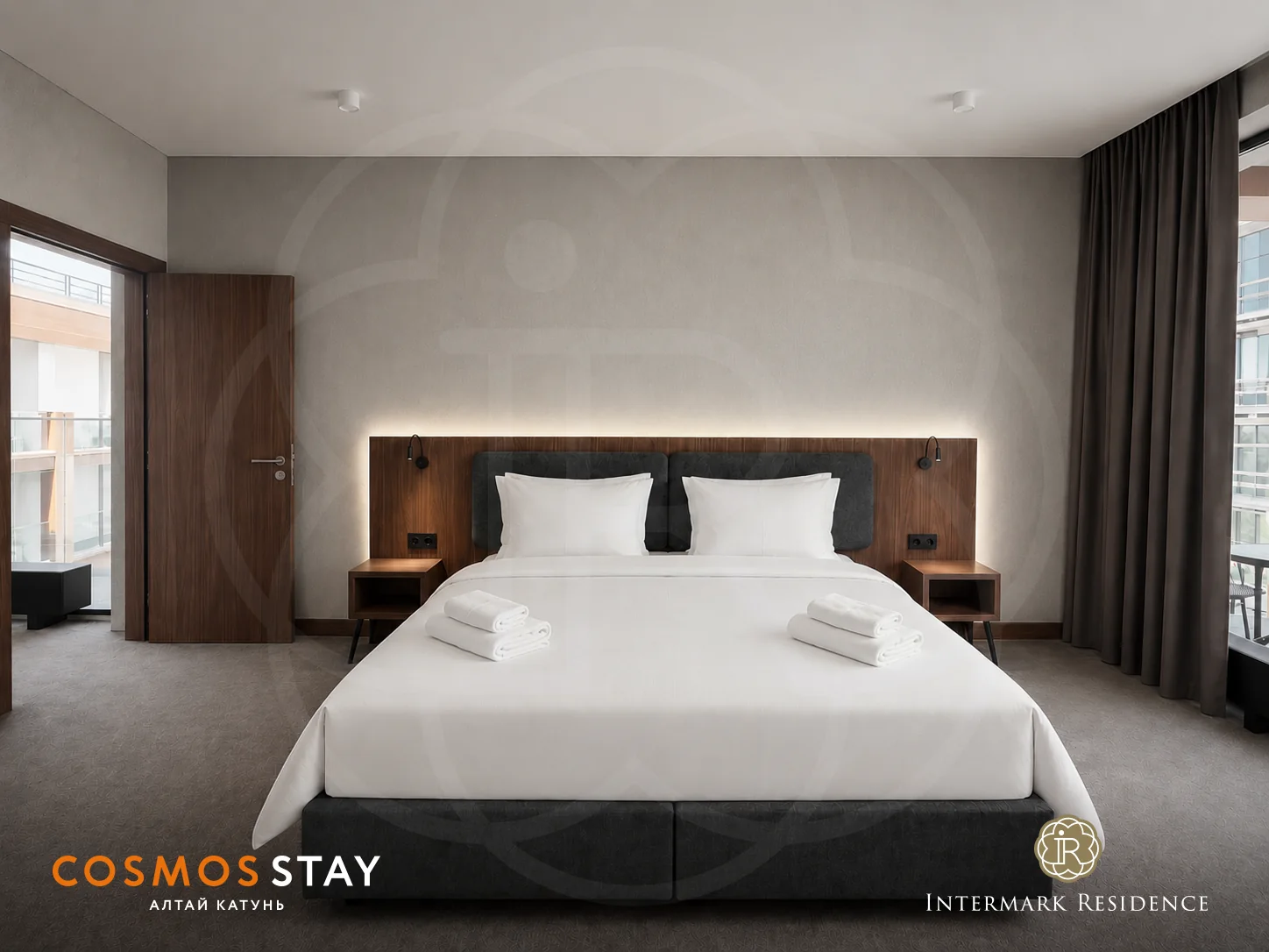 Спальня апартамента Cosmos Stay