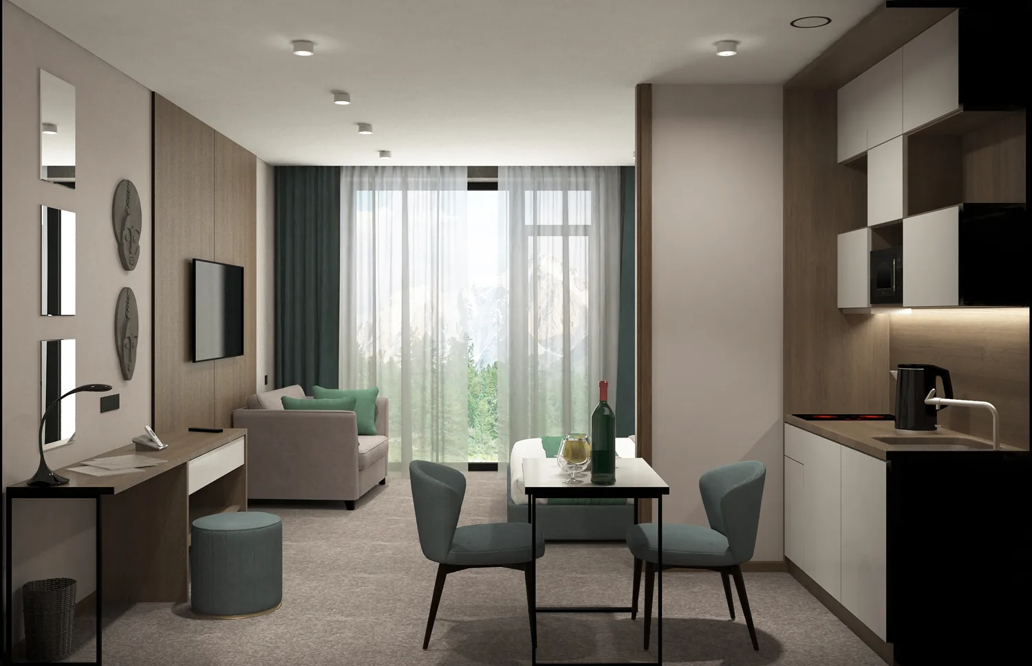 Интерьер апартамента Cosmos Stay